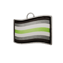 Agender flag charm