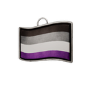 Asexual flag charm