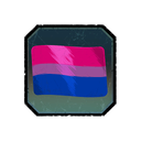 Bisexual Pride badge