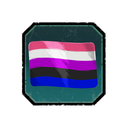 Genderfluid Pride badge