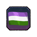Genderqueer Pride badge