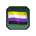 Non-Binary Pride badge