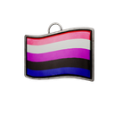 Genderfluid flag charm
