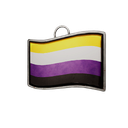 Non-Binary flag charm