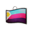 Polyamory flag charm