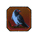 8-bit Crow badge